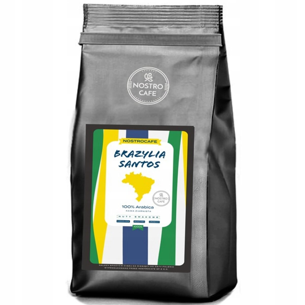 Coffee Beans 1KG BRAZIL SANTOS - Freshly Roasted