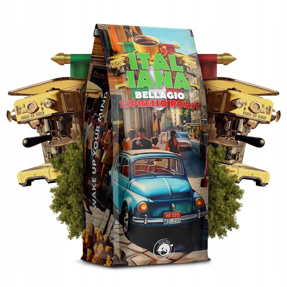 Coffee beans 1kg ITALIANA BELLAGIO ROAST - Freshly roasted BLUE ORCA COFFEE