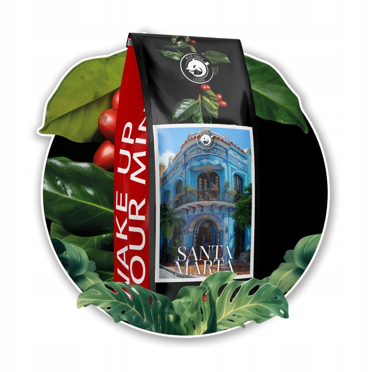 Coffee beans 1kg - SANTA MARTA 100% Arabica - FRESHLY ROASTED BLUE ORCA