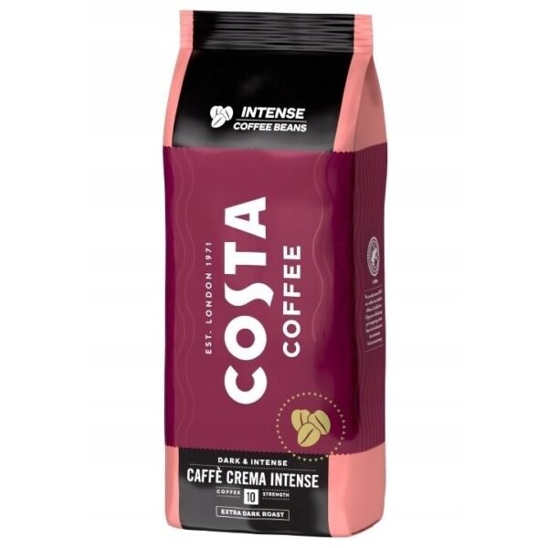 Costa Coffee Crema INTENSE coffee beans 2x1kg + free cotton bag