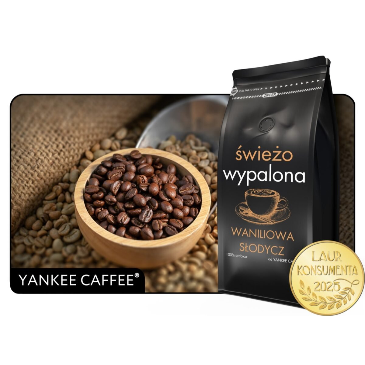 Coffee beans For espresso machine 1kg FRESHLY ROASTED 100% Arabica flavored VANILLA