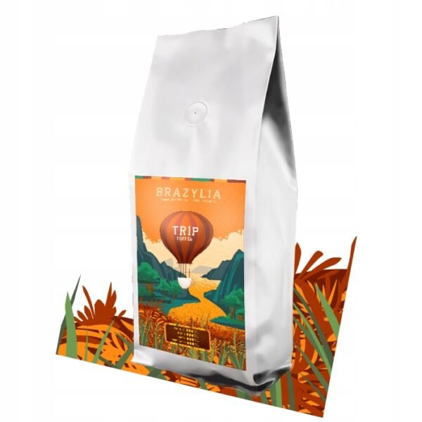 Kawa ziarnista TRIP Coffee Brazylia 100% Arabica 1kg ŚWIEŻO PALONA