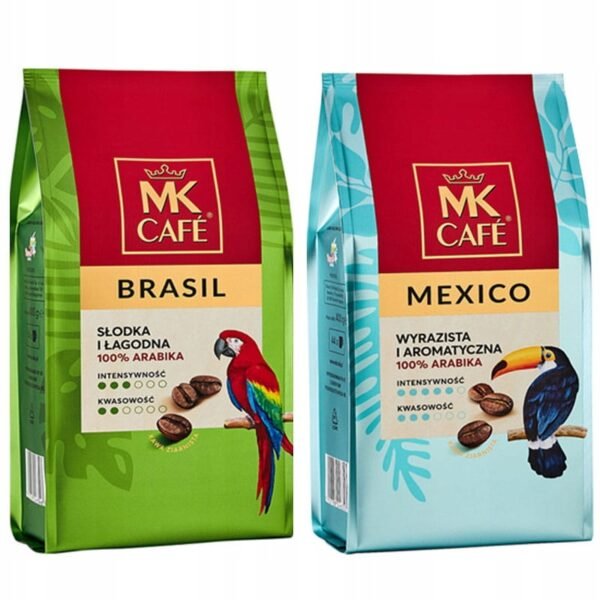 MK Cafe Set Mexico 400g + Brasil 400g coffee beans