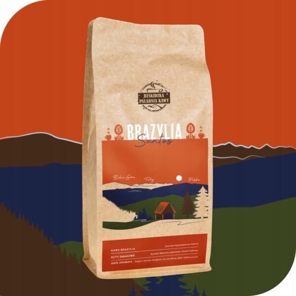FRESHLY ROASTED COFFEE BEANS BRAZIL SANTOS 1KG 100% ARABICA SPECIALITY