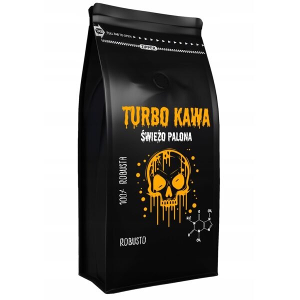 TURBO Coffee beans For espresso machine 1kg 100% Robusta ROBUSTO
