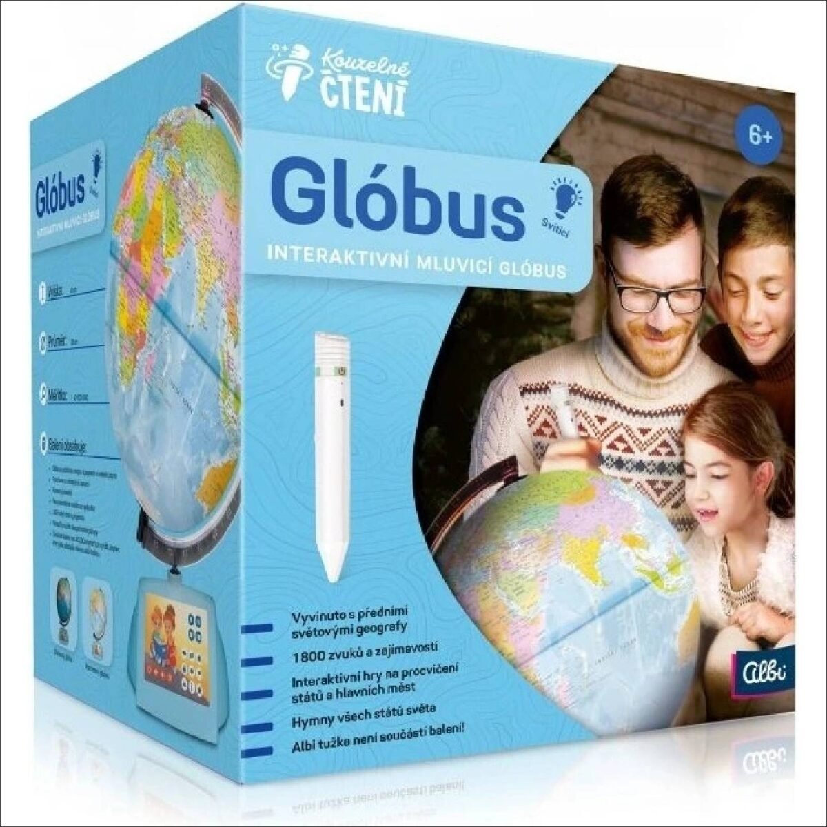 The Globe 4.0 from Alba is part of the Magic Reading edition and, compared to older versions, boasts not only a more stable base with control icons, but also much brighter colors.