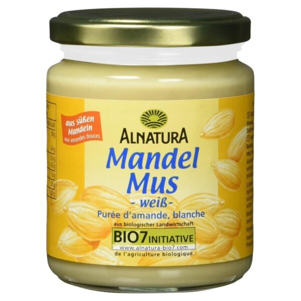 Alnatura Organic Almond Butter White, Vegan, 250 g