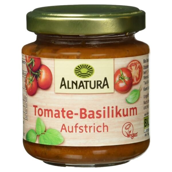Alnatura Organic Spread Tomato Basil, 110 g