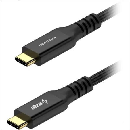 USB-C to USB-C 100W, 1.5m cable for fast charging and data transfer.