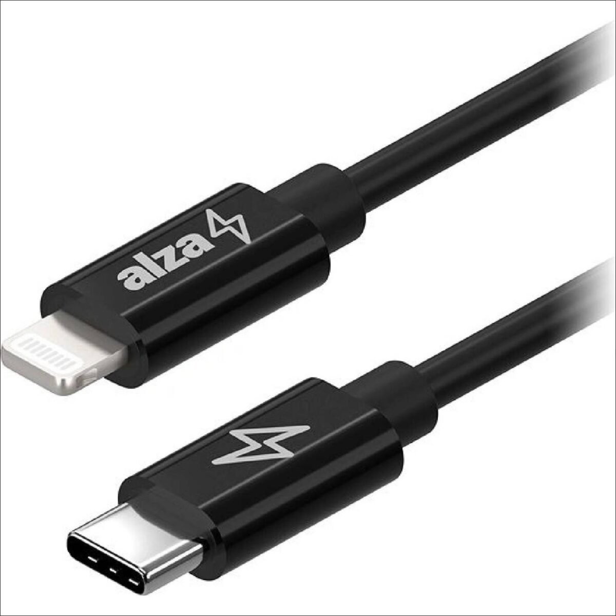1-meter MFi-certified USB-C to Lightning cable supporting fast charging and Power Delivery 2.0, designed for Apple devices.