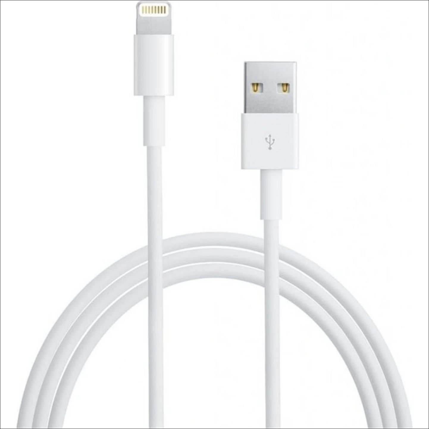 Apple ME291ZM/A iPhone Lightning Data Cable, 0.5m, white 1 0.5-meter Lightning to USB-A cable for syncing and charging Apple devices.