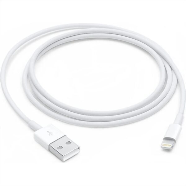 1-meter USB 2.0 cable for syncing and charging Apple devices with a Lightning connector.