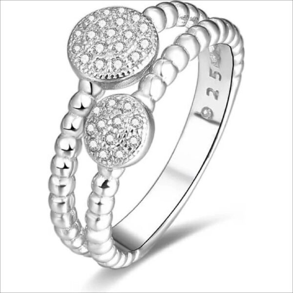 Beneto stříbrný se zirkony AGG335;Beneto silver with zircons AGG335