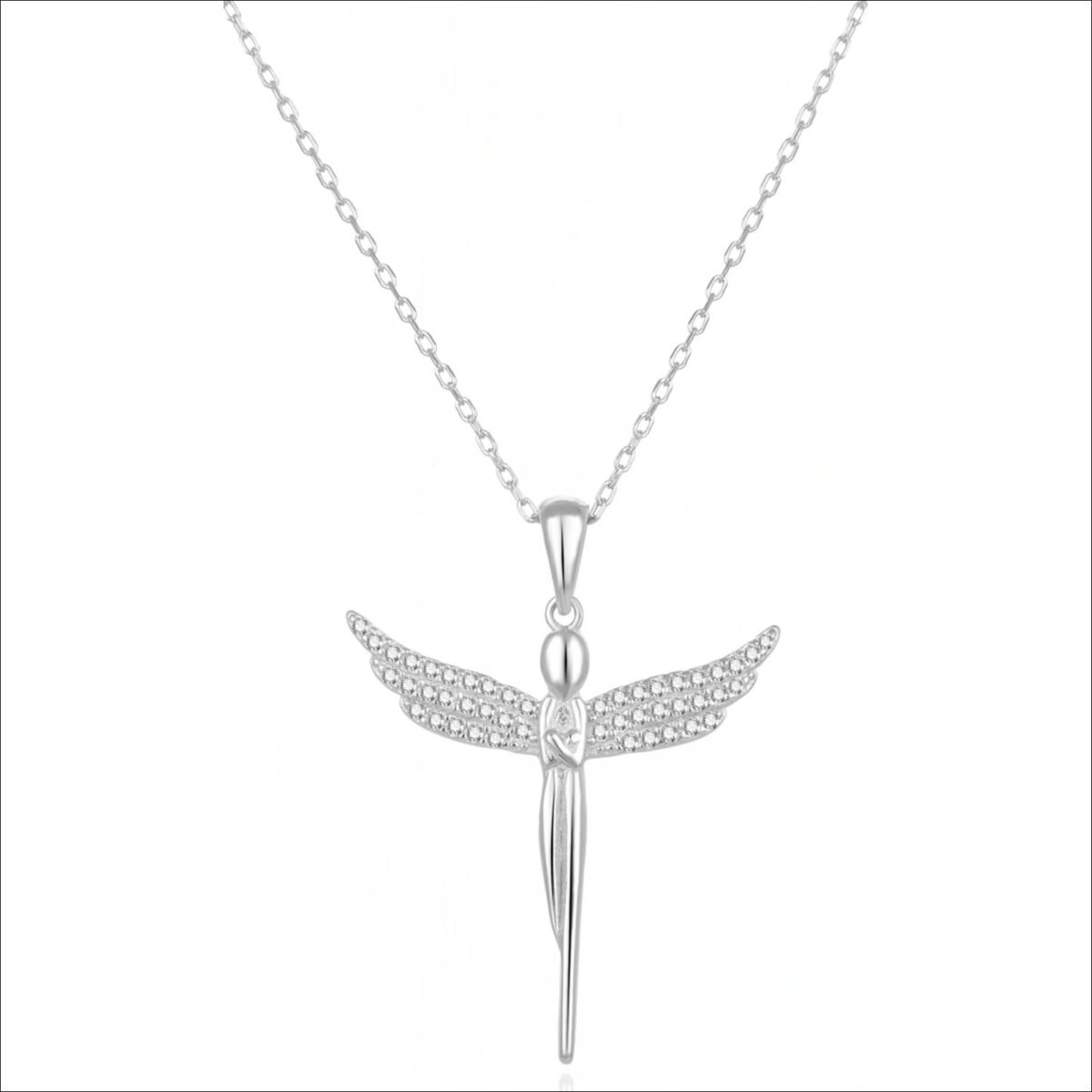 Beneto Stříbrný se zirkony Anděl TAGS835/47L;Beneto Silver with zircons Angel TAGS835/47L