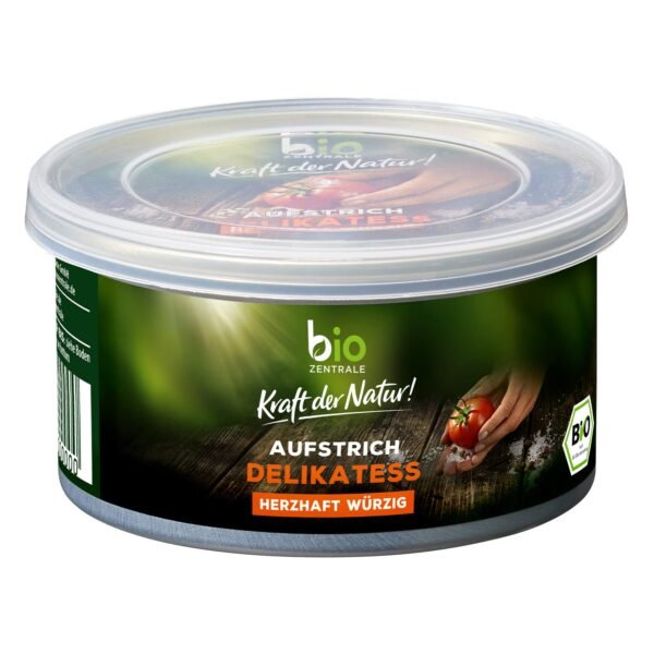 biozentrale Spread Delikatess | 125 g | Vegan, Gluten and Lactose Free | Savoury Spicy Bread Spread with Nutritional Yeast | Delicious on Bread, Rice & Corn Waffles and Crispbread