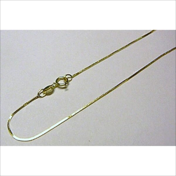 Klenoty Budín Moderní dámský zlatý kostičkovaný řetízek Benátský 3640137;Budín Jewelry Modern Women's Gold Cubed Chain Venetian 3640137