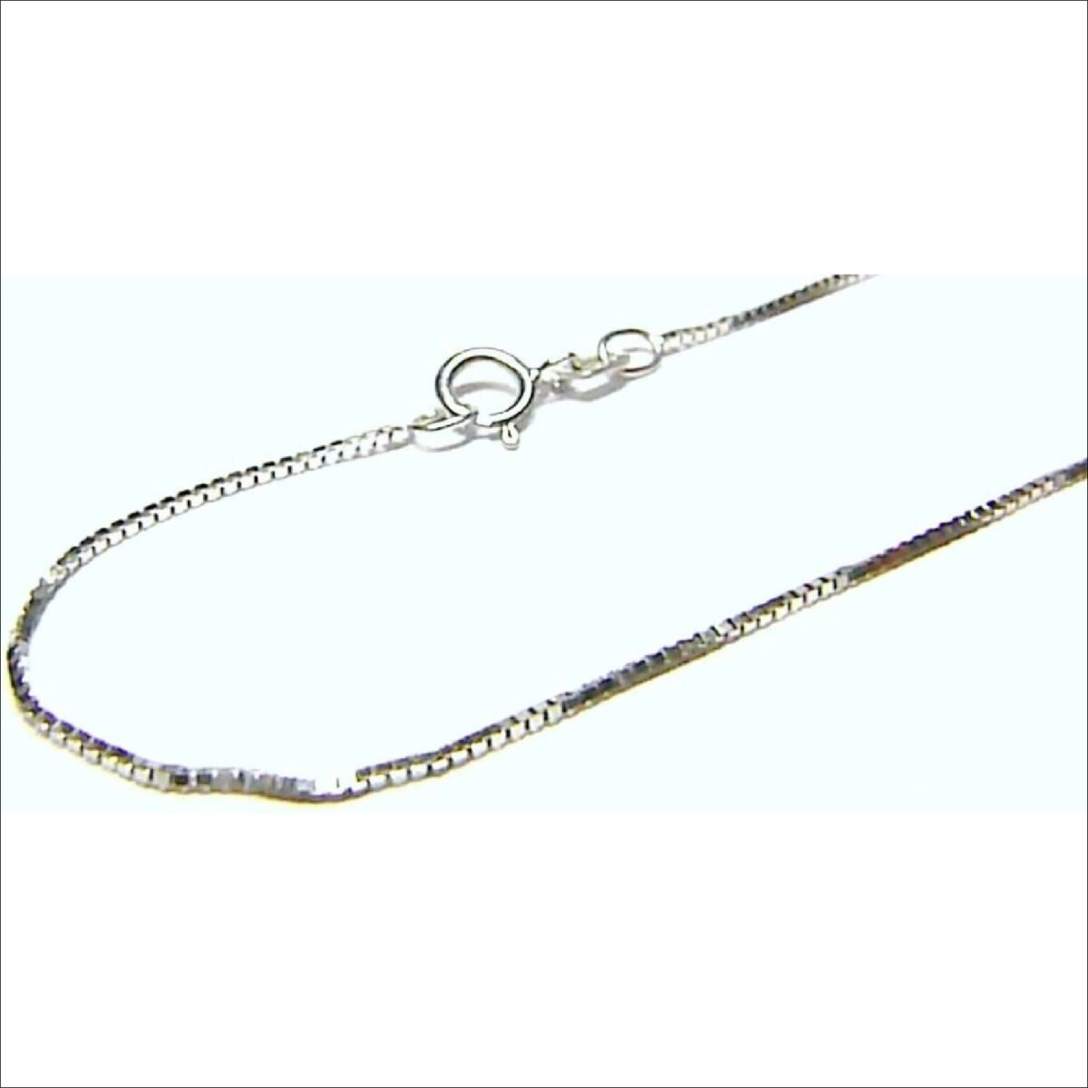 Klenoty Budín Dámský přívěskový řetízek z bílého zlata kostičky 3690137;Budín Jewelry Women's pendant chain made of white gold cubes 3690137