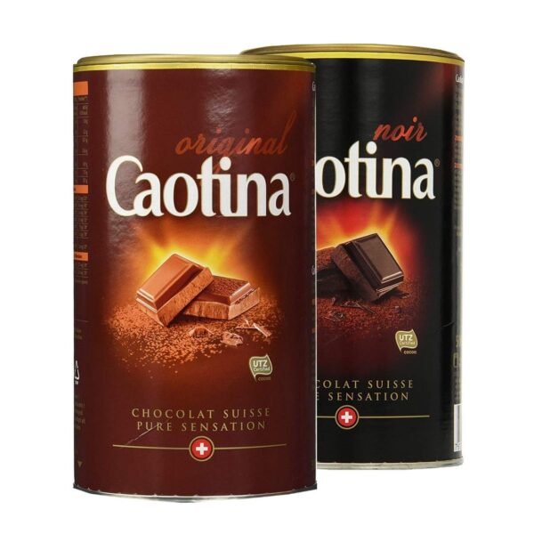 Caotina Original Chocolate Tin Black + Milk Pack of 2 (2 x 500 g)