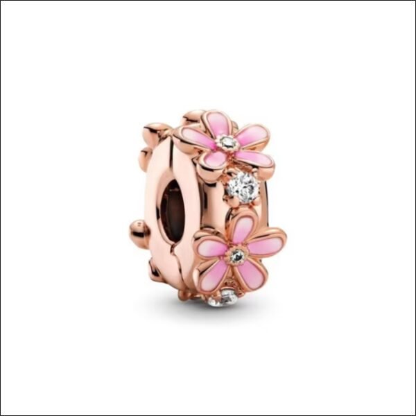 Charm pendant PANDORA ROSE Clip Charm Daisy with Zirconia;Pendentif charm PANDORA ROSE Clip Charm Daisy avec Zircone