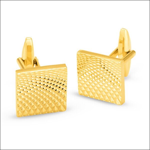 Charming gold-plated cufflinks KS-181;Charmants boutons de manchette plaqués or KS-181