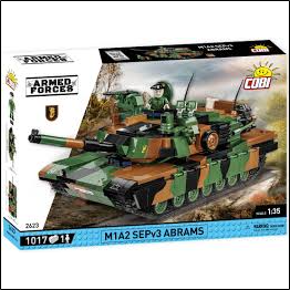 The whole is complemented by a special collector's block with the printed emblem of the 1st Warsaw Armored Brigade. The Abrams is one of the best tanks on the modern battlefield! It has been produced since 1980 by the American arms company General Dynamics Land Systems.