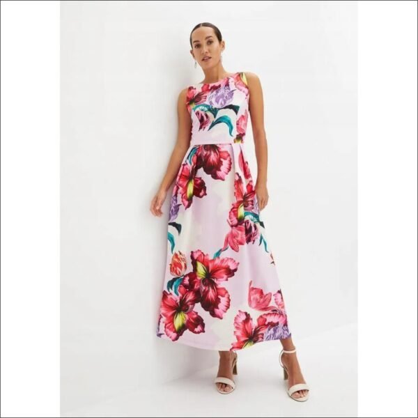 Cocktail Flared Dress FLOWERS__36/38