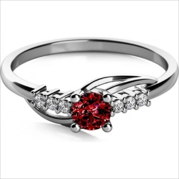 Couple Andros zásnubní prsten z bílého zlata se zirkony 6860640 0 4;Couple Andros engagement ring made of white gold with zircons 6860640 0 4