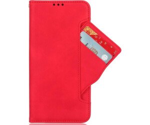 The Cover-Discount Wallet Case for Nothing Phone (2a) in red is designed for style and practicality.