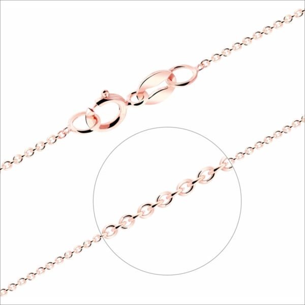 Cutie Jewellery Jemný řetízek z růžového zlata anker Z0014;Cutie Jewellery Delicate rose gold anchor chain Z0014