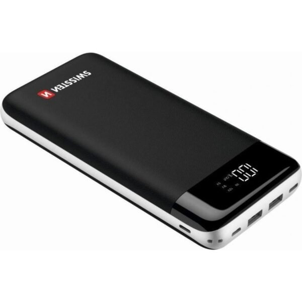 A powerful power bank with a capacity of 30,000 mAh can charge your watch, laptop and phone.