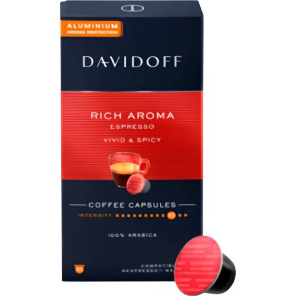 davidoff rich aroma aluminum capsules for nespresso 10 pcs