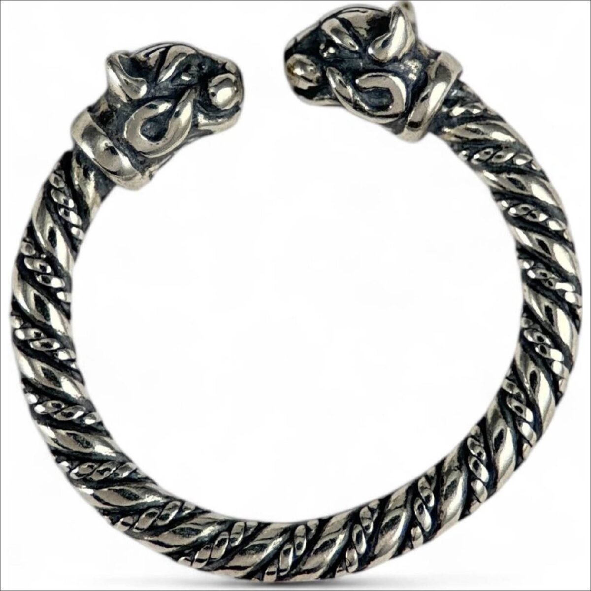 Drakkaria;Drakkaria CAT silver ring P34192;Drakkaria
