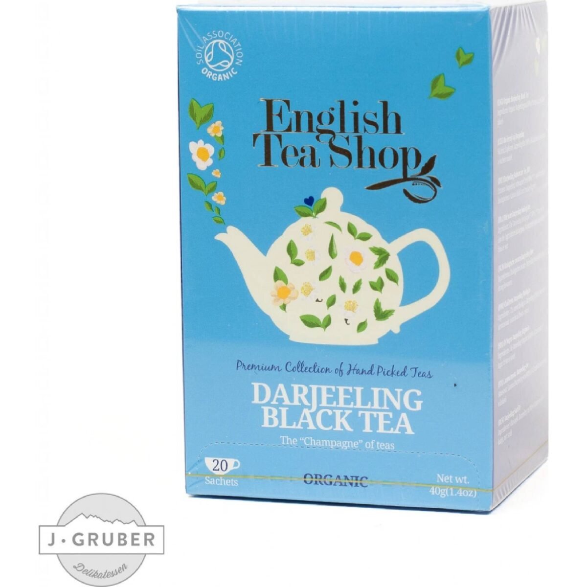 english tea shop darjeeling black tea bio 20 bags