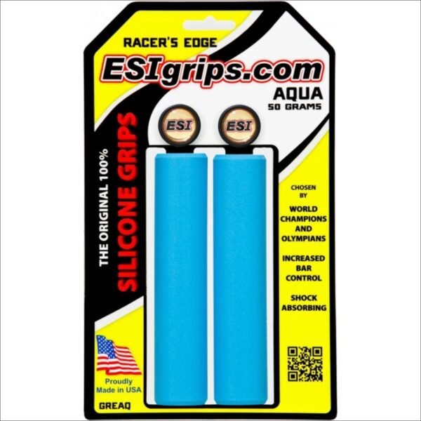 Lightweight silicone handlebar grips designed for cyclists seeking a thin profile and superior shock absorption.