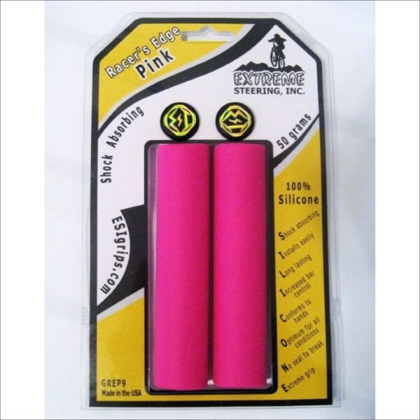 Lightweight and comfortable silicone handlebar grips designed for cyclists who prefer a thin profile with excellent shock absorption.