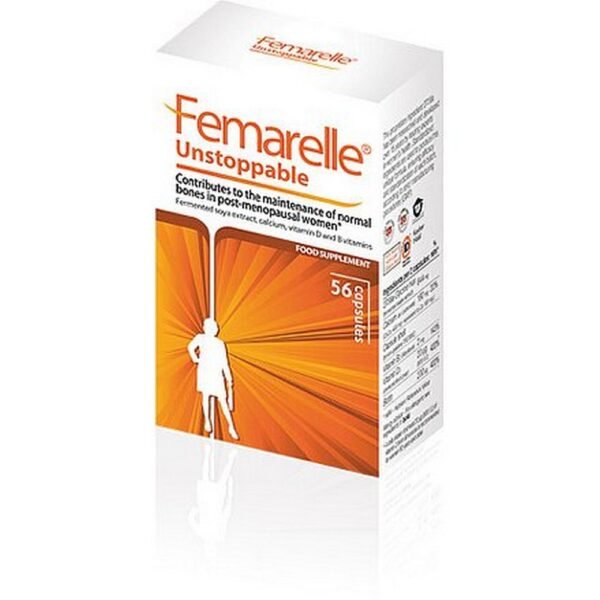 Femarelle Unstoppable 60+ 56 capsules is a dietary supplement designed to support women over 60.