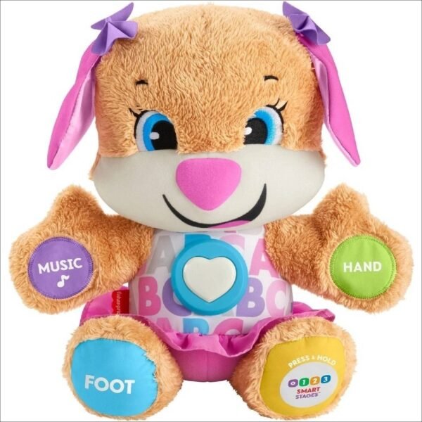 The dog's soft, cuddly little sister will make sure that learning is always a lot of fun.