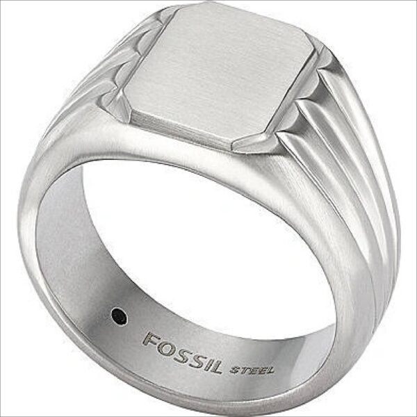Fossil;Fossil men's steel ring JF04467040;Fossil