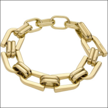 Fossil Stainless steel bracelet (JF04573710) gold;Bracelet fossile en acier inoxydable (JF04573710) or
