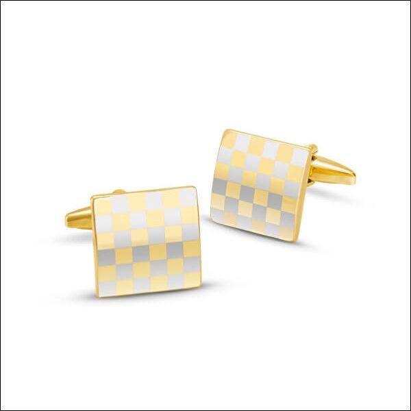 Gold-plated cufflinks KS-166;Boutons de manchette plaqués or KS-166