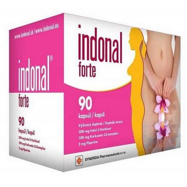 Indonal Forte 90 capsules is a dietary supplement designed to support women's health, particularly in relation to hormonal balance and breast health.