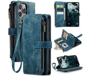 The LaimTop Mobile Phone Case for iPhone 16 Pro Max combines convenience and protection in one sleek blue design.