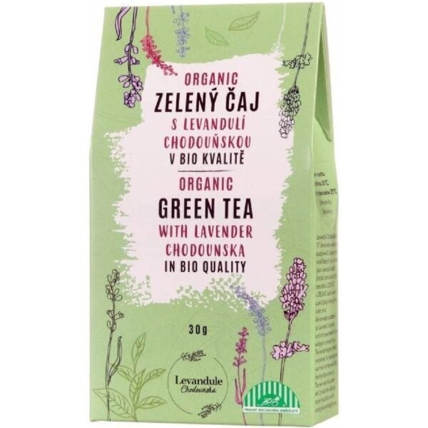 lavender chodounska bio green loose tea with lavender 30 g
