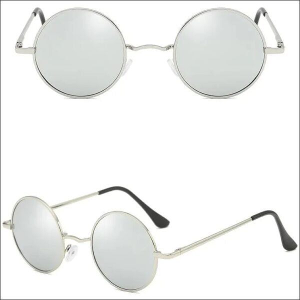 Lennon silver sunglasses polarized round POL-3310C