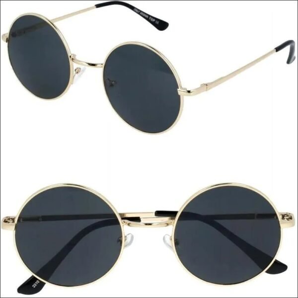 Lenonki glasses gold and black hippie retro sunglasses T3310