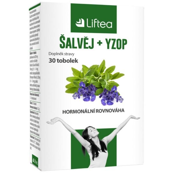 Liftea Sage+Hyssop Capsules 30 is a dietary supplement designed to support respiratory and digestive health.