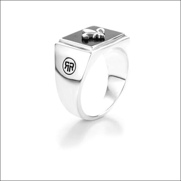 Luxury silver ring Square Scout Lowneck RR-RG032-S;Bague de luxe en argent Carré Scout Col bas RR-RG032-S
