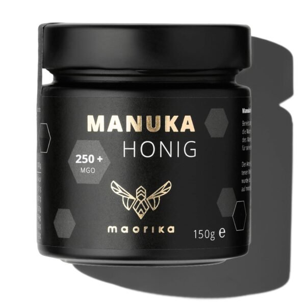 maorika - Manuka Honey 250 MGO + 150 g in Glass (Opaque, No Plastic) - Laboratory Tested, Certified