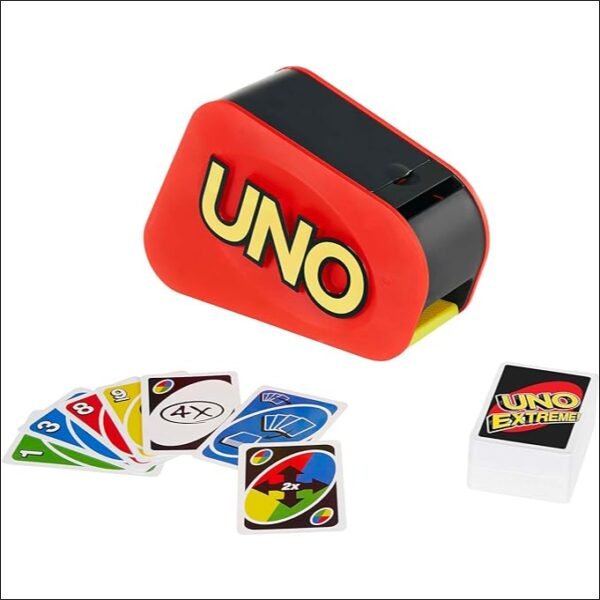 The elegant machine hides exciting lights and sounds that build over time. When the "Attack" card comes out, you have to press and the cards will fly. Chin up - it could be one card, it could be a heel!