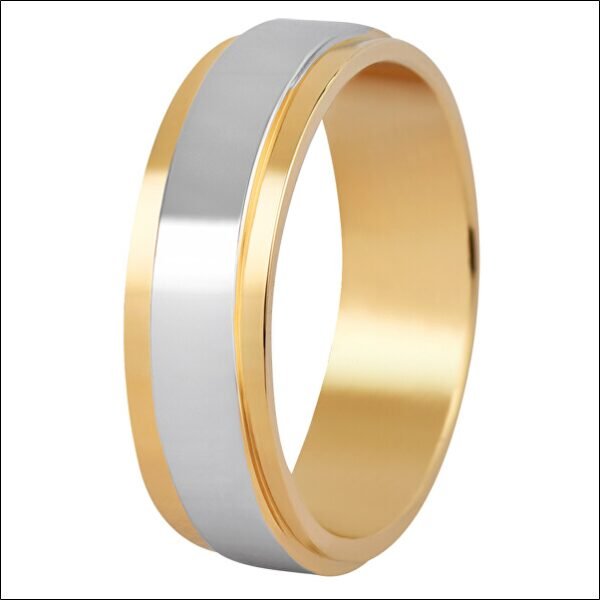 Men's bicolor steel ring SPP05;Bague en acier bicolore pour homme SPP05